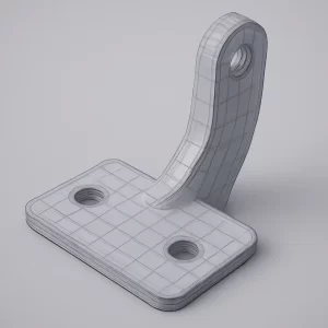 Metal processed and bent parts for drone landing gear