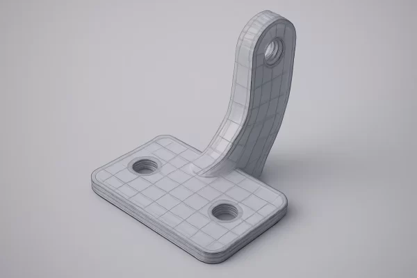 Metal processed and bent parts for drone landing gear