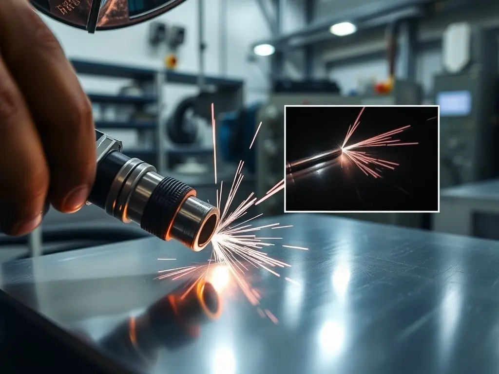 CNC press brake bending titanium sheet bracket with precision control.