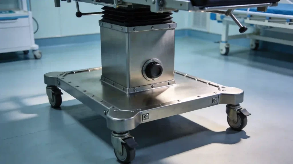 Hospital operating table base