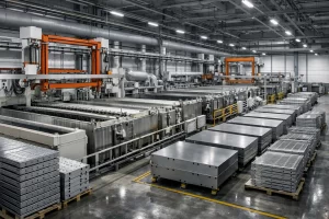 Automated phosphating pretreatment line for sheet metal parts in a modern fabrication factory