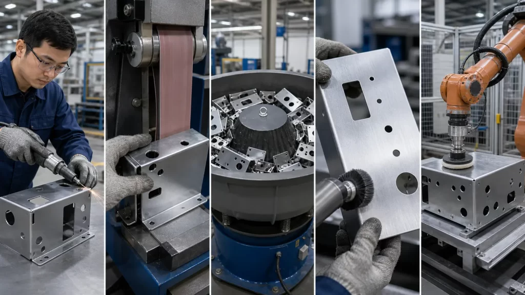 Common deburring and polishing methods for sheet metal parts