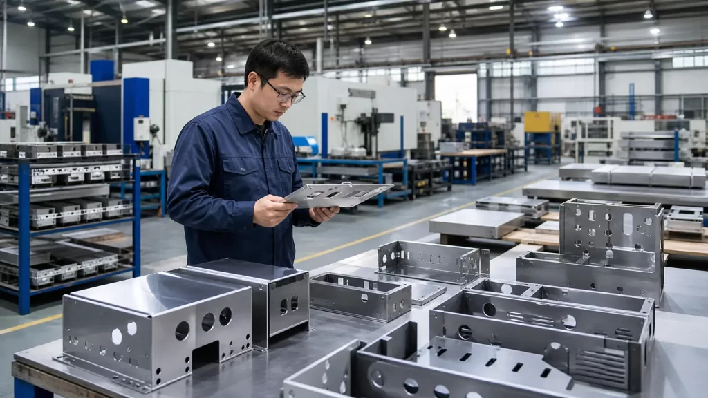 Metal deburring and polishing service for overseas OEM sheet metal projects
