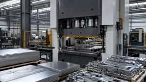 Customized metal stamping parts production workshop and OEM stamping processing equipment