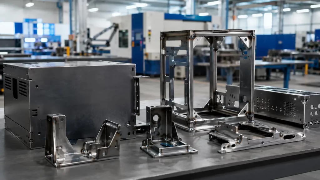 Display of OEM sheet metal structural parts welding and processing finished products