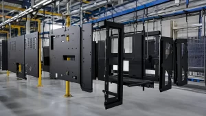 High-volume sheet metal powder coating production for OEM metal parts