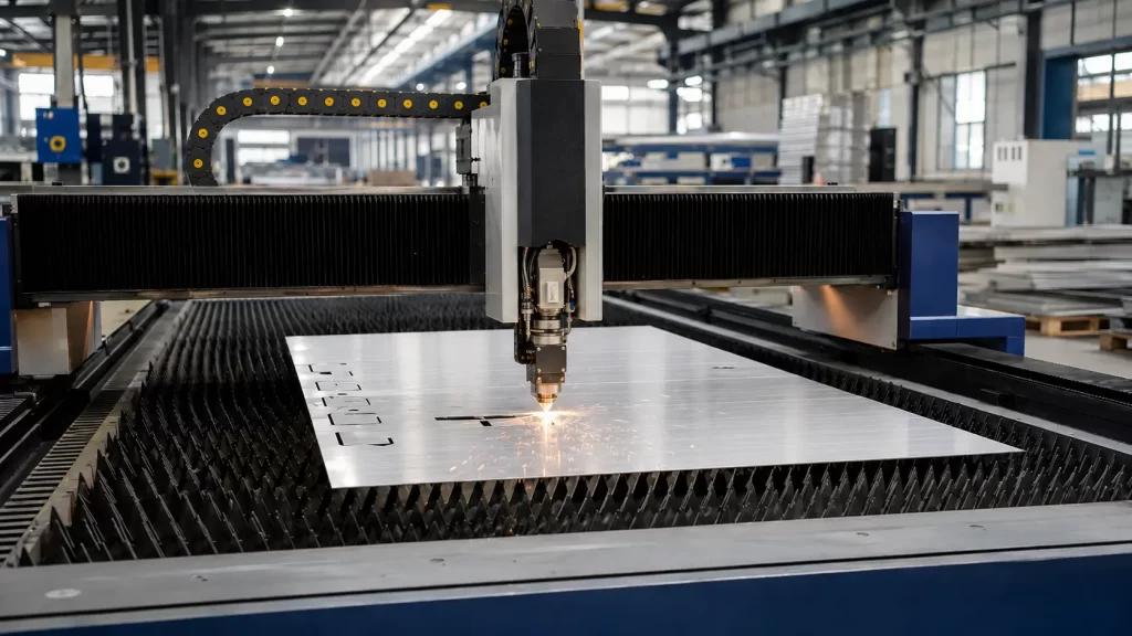 Laser cutting of aluminum alloy shell