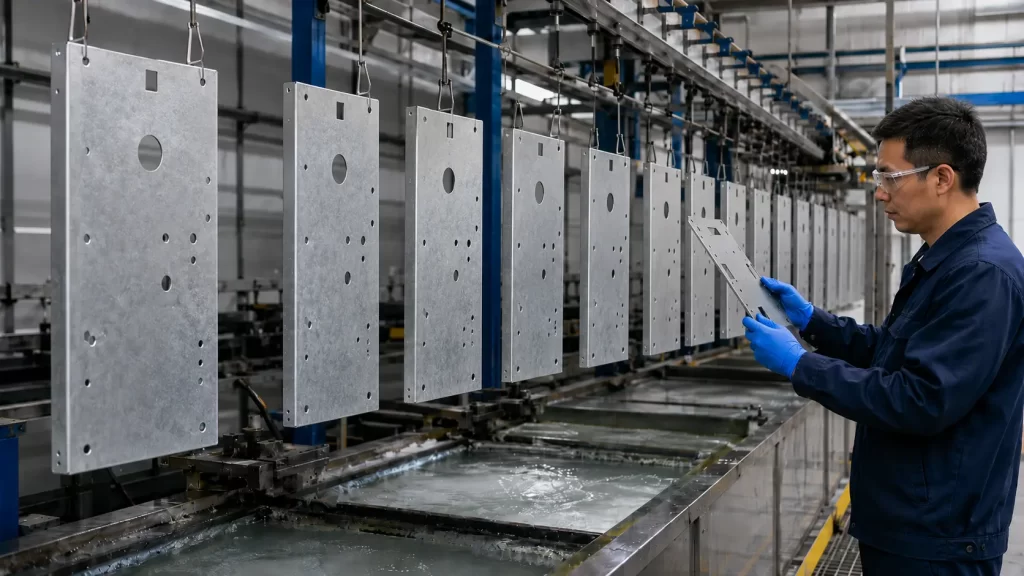 Powder coating thickness and adhesion inspection for sheet metal parts