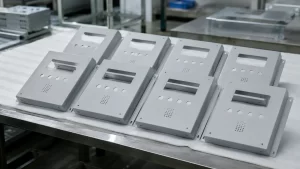 Display of customized finished products of metal panel through CNC stamping